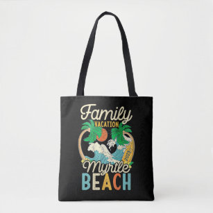 Myrtle Beach Family Vacation 2023 Matching Retro C Tote Bag