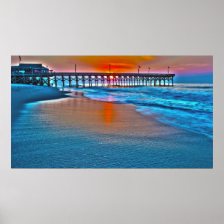 myrtle beach pier 14 poster