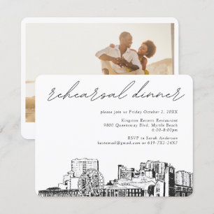 Myrtle Beach Rehearsal Invite Enclosure Card