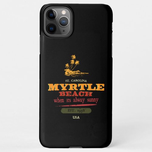 Myrtle Beach Retro Vibes South Carolina iPhone 11Pro Max Case