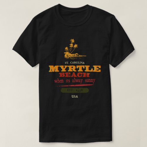 Myrtle Beach Retro Vibes South Carolina T_Shirt