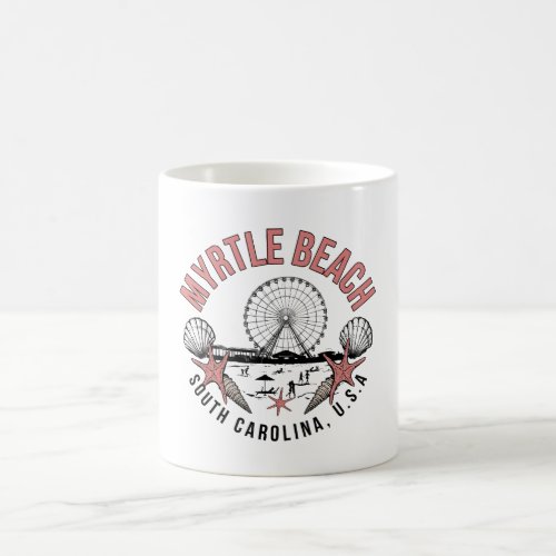 Myrtle Beach Retro Vignette  Coffee Mug