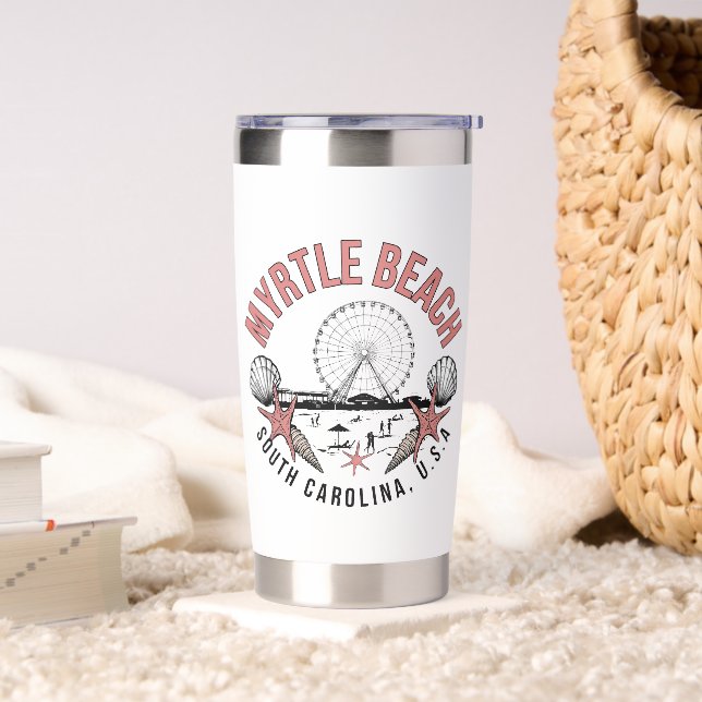 Myrtle Beach Retro Vignette Insulated Tumbler (Living Room)