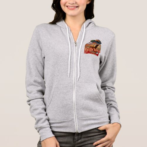 Myrtle Beach SC Beach Scene Design Hoodie