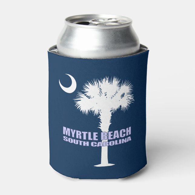 Myrtle Beach SC (P&C) Can Cooler (Can Front)
