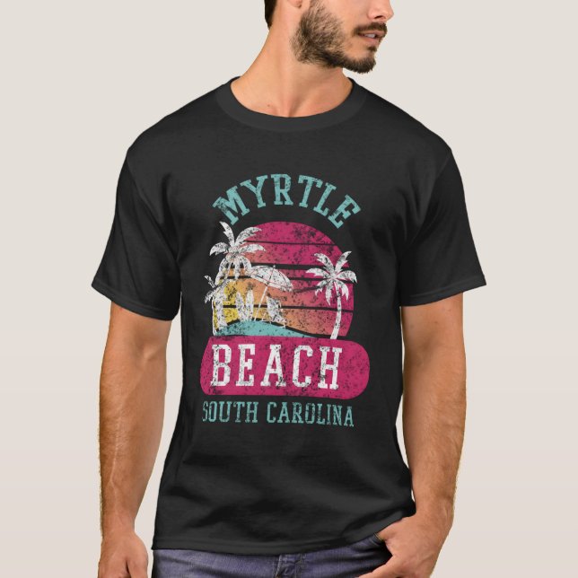 Myrtle Beach Sc S Distressed T-Shirt (Front)