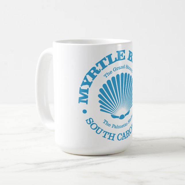 Myrtle Beach (seashell) Coffee Mug (Front Left)