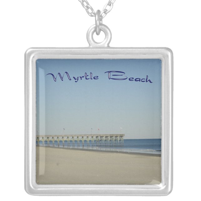 Myrtle Beach Silver Plated Necklace (Front)