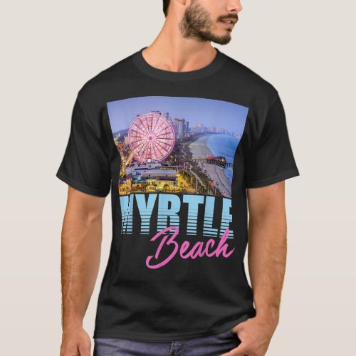 Myrtle Beach Skywheel Ferris Wheel Cute Love South T_Shirt