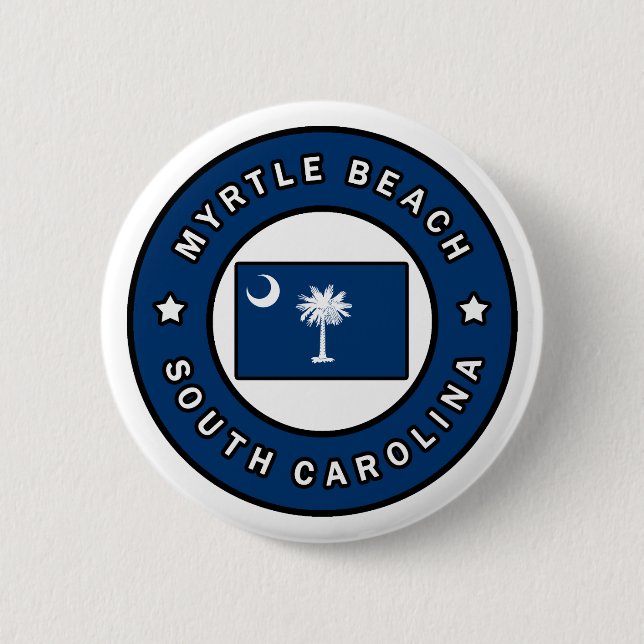 Myrtle Beach South Carolina Button (Front)