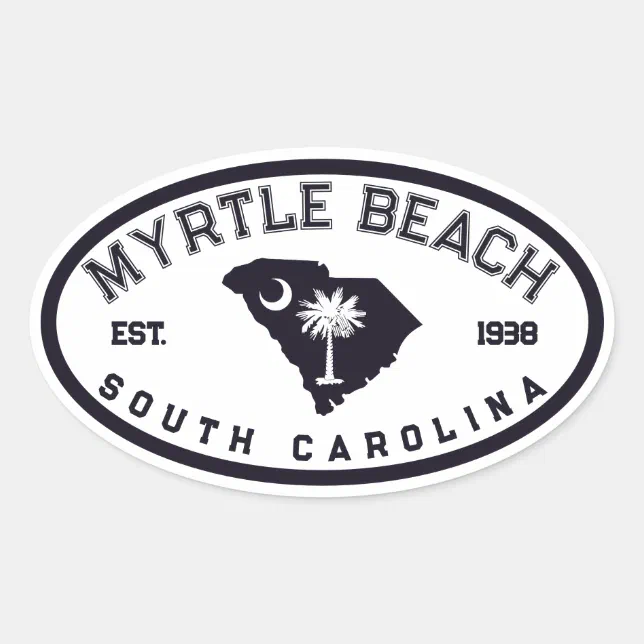 Aimant De Réfrigérateur Souvenir Myrtle Beach USA - Décoration Voyage 3D Fait Main - Cadeau Touristique Caroline Du Sud