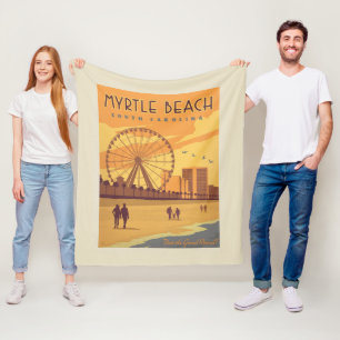 Myrtle Beach South Carolina Fleece Blanket