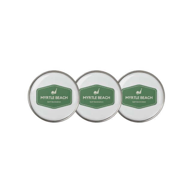 Myrtle Beach South Carolina Golf Destination Ball Marker (3 Up)