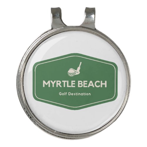 Myrtle Beach South Carolina Golf Destination Golf Hat Clip