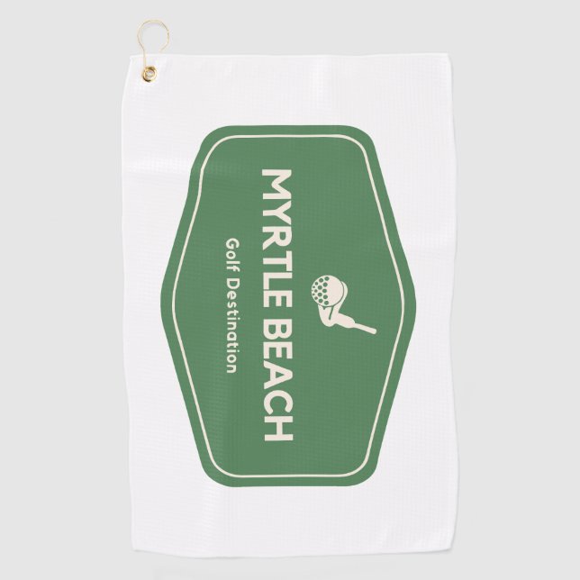 Myrtle Beach South Carolina Golf Destination Towel (Front)