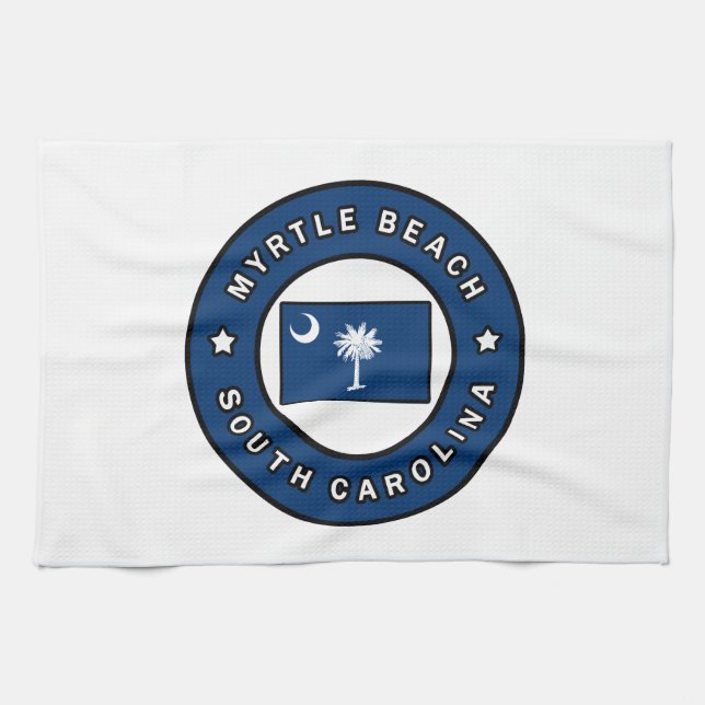 Myrtle Beach South Carolina Kitchen Towel (Horizontal)