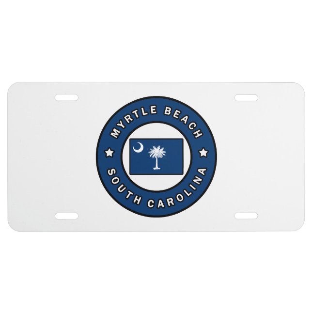Myrtle Beach South Carolina License Plate (Front)
