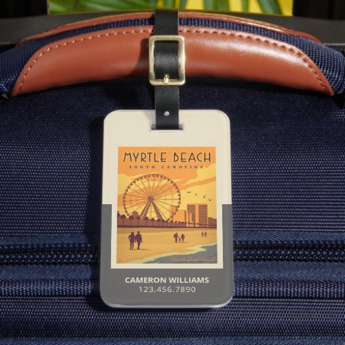 Myrtle Beach  South Carolina Luggage Tag