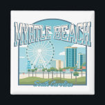 Myrtle Beach, South Carolina Magnet<br><div class="desc">Myrtle Beach in South Carolina with its iconic ferris wheel.</div>