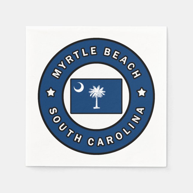 Myrtle Beach South Carolina Napkins (Front)