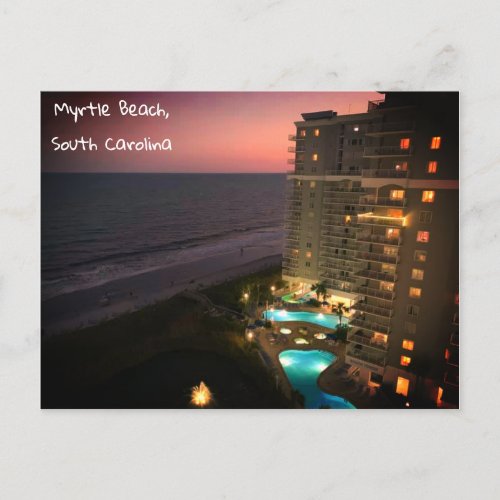 Myrtle Beach South Carolina Ocean Postcard
