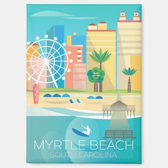 Myrtle Beach, South Carolina Refrigerator Magnet (Front)