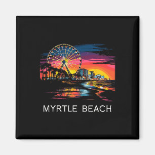 Myrtle Beach South Carolina Shirt Skywheel Ocean R Magnet