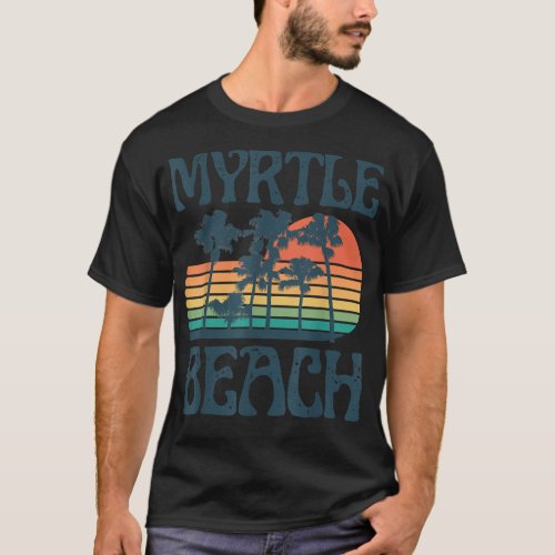 Myrtle Beach South Carolina Summer Vacation Vintag T_Shirt
