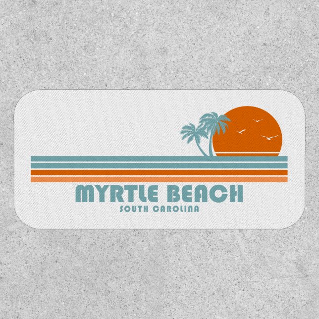 Myrtle Beach South Carolina Sun Palm Trees Patch (Front)
