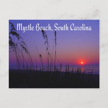 Myrtle Beach South Carolina Sunrise Postcard by merrydestinations at Zazzle