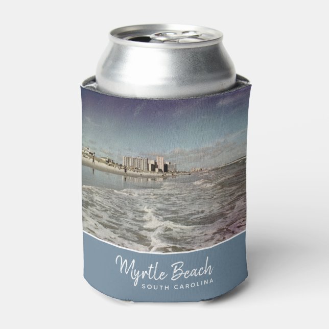 Myrtle Beach South Carolina Vintage Can Cooler (Can Front)