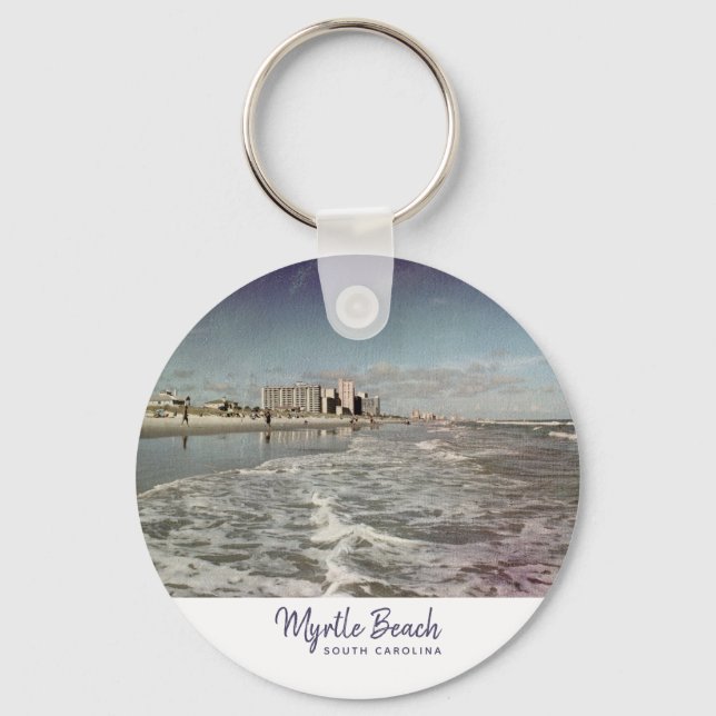 Myrtle Beach South Carolina Vintage Keychain (Front)