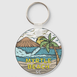 Myrtle Beach South Carolina Vintage  Keychain