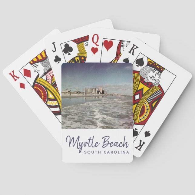 Myrtle Beach South Carolina Vintage  Poker Cards (Back)