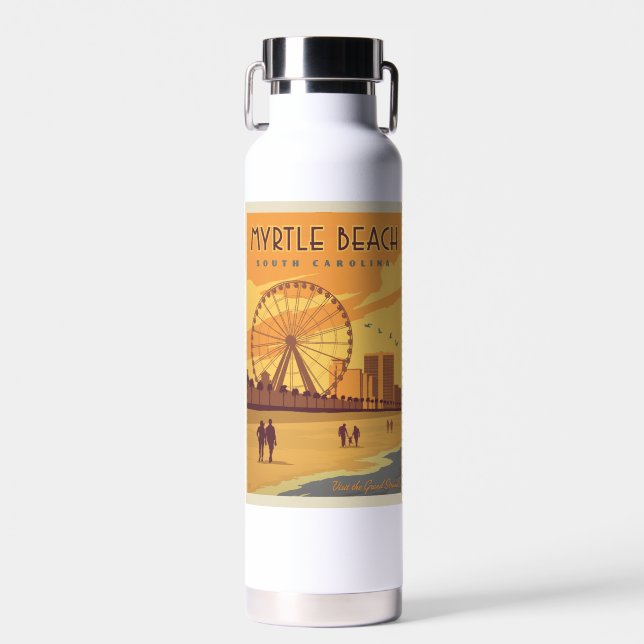 Myrtle Beach | South Carolina Water Bottle (Front)