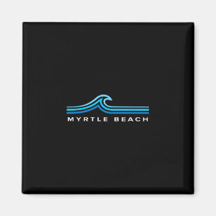 Myrtle Beach South Carolina Waves Mens Womens Boys Magnet