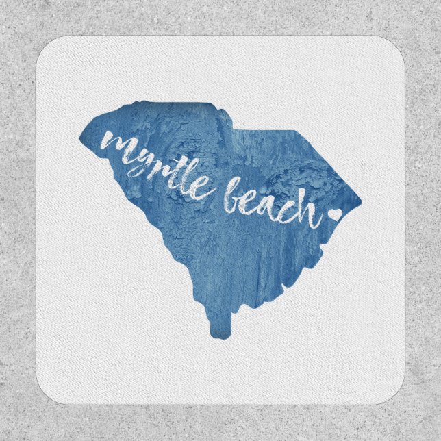 Myrtle Beach South Carolina Wood Grain Patch (Front)