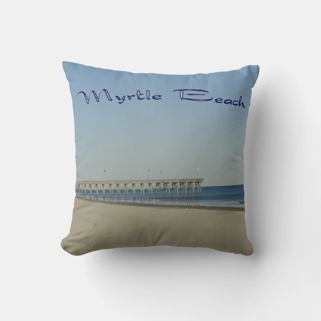 Myrtle Beach Throw Pillow (Front)