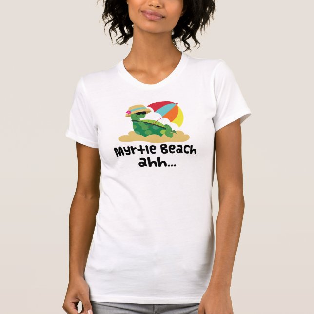 Myrtle Beach (Turtle on Beach) T-Shirt (Front)