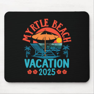 Myrtle Beach Vacation 2025 Souvenir Matching Famil Mouse Pad