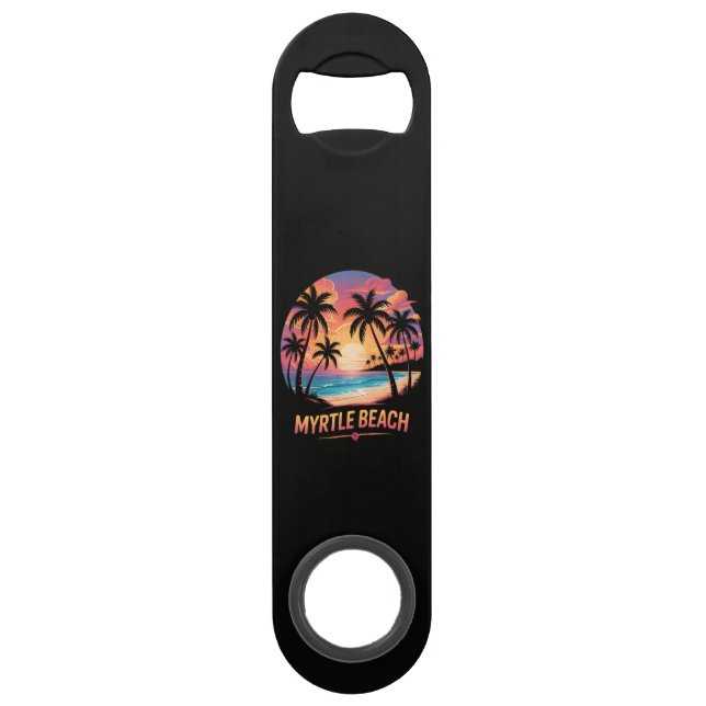 Myrtle Beach Vacation Surfer  Bar Key (Front)