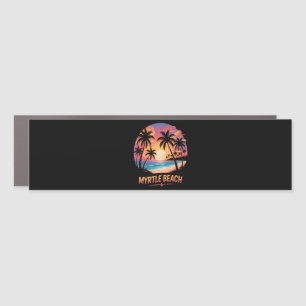 Myrtle Beach Vacation Surfer Car Magnet