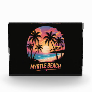 Myrtle Beach Vacation Surfer Photo Block