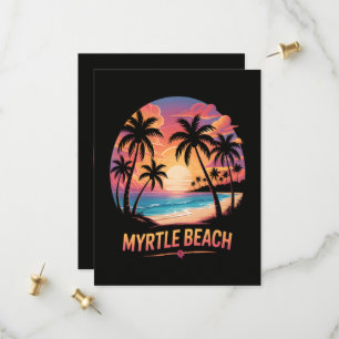 Myrtle Beach Vacation Surfer Save The Date