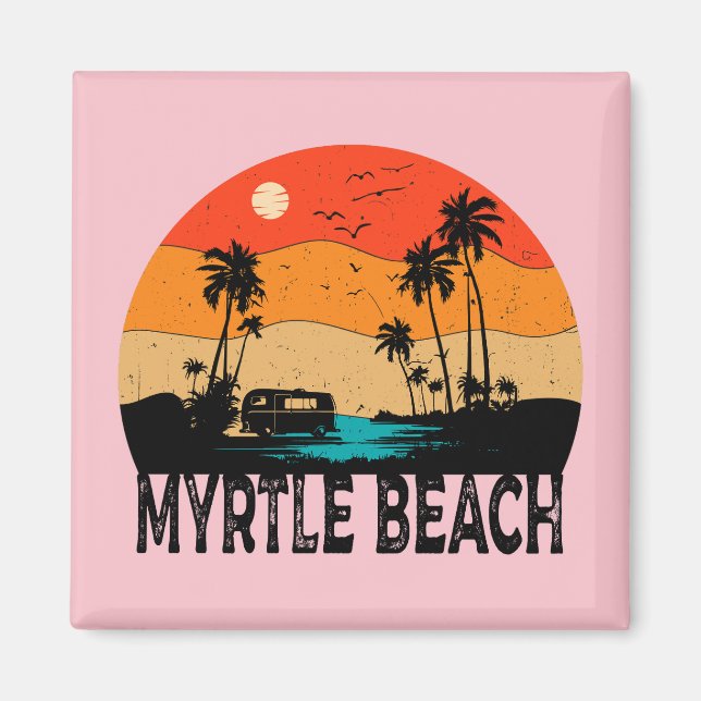 Myrtle Beach Vintage Magnet (Front)