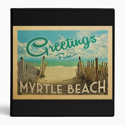 Myrtle Beach Vintage Travel 3 Ring Binder