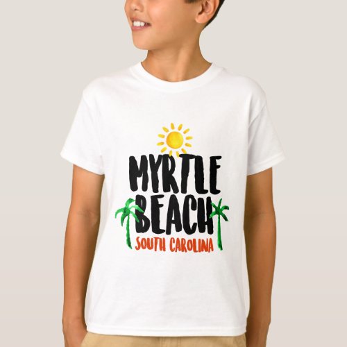 Myrtle Beach Watercolor T_Shirt