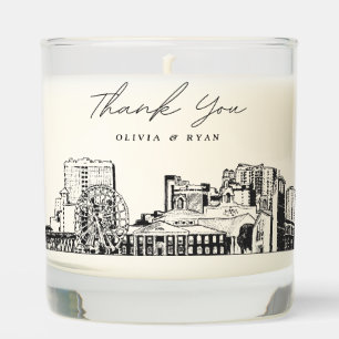 Myrtle Beach Wedding Thank You Gift Custom Candle