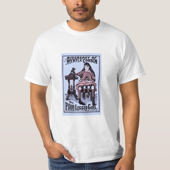 Myrtle Corbin the Four Legged Girl T-Shirt (Front)