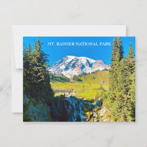 Myrtle Falls_ Mount Rainier Postcard